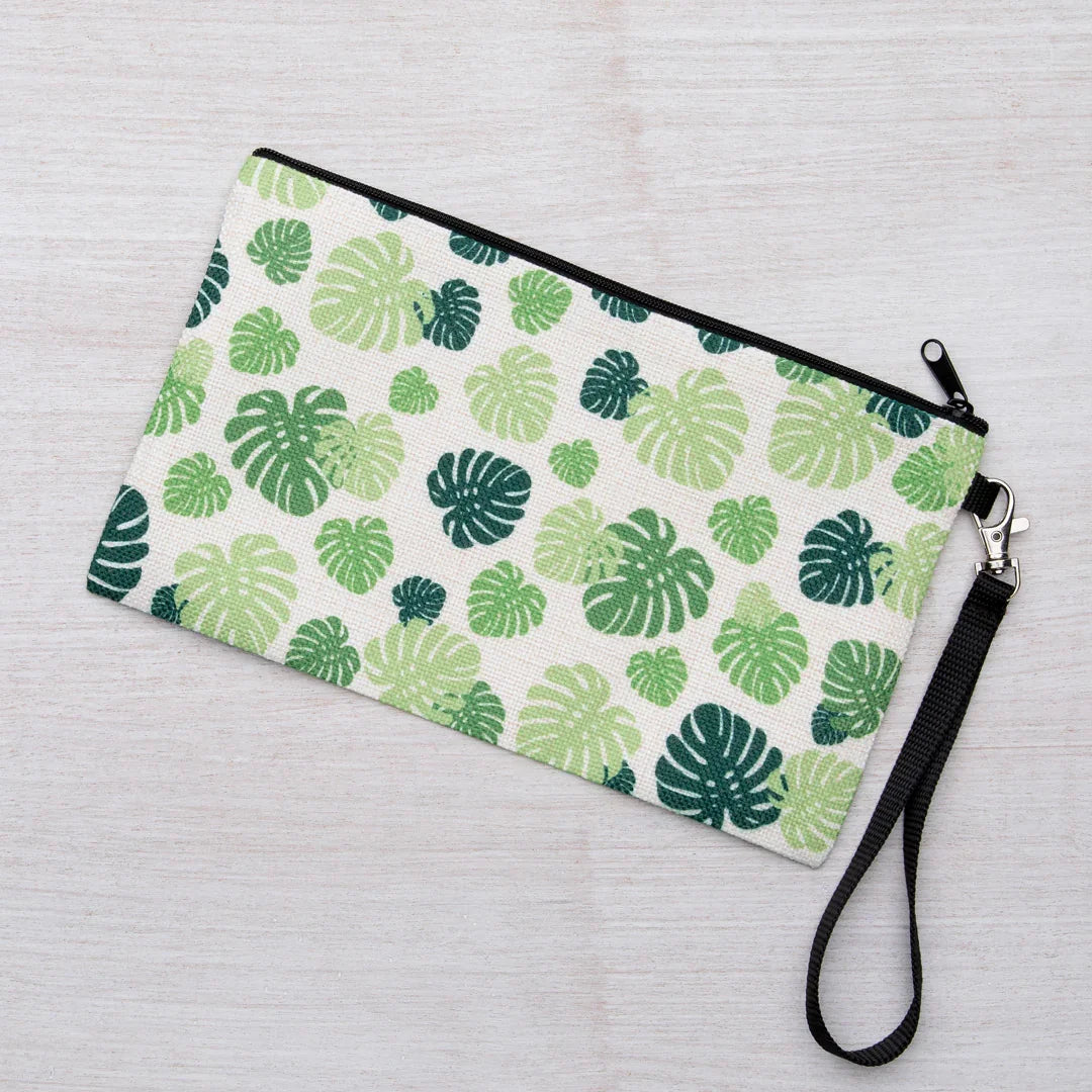Monstera Zipper Pouch - Counter Couture