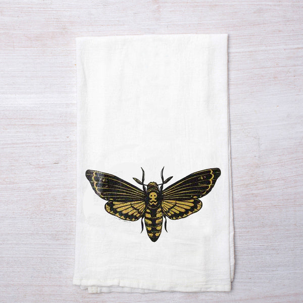 Moth Flour Sack Tea Towel - Housewarming Gift - Hand Towel - Host/Hostess Gift - Counter Couture