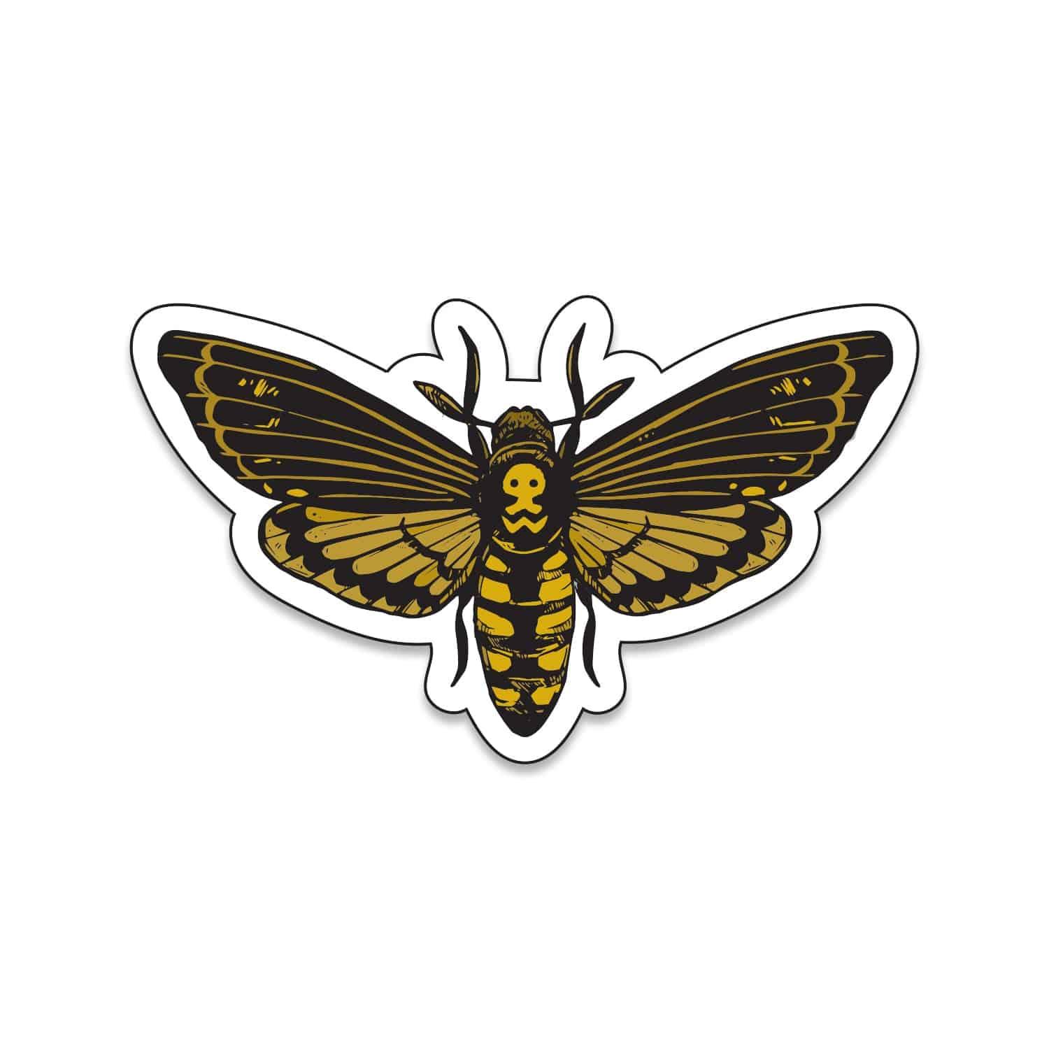 Death Head Moth Sticker - Counter Couture