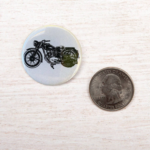Motorcycle Button-Counter Couture