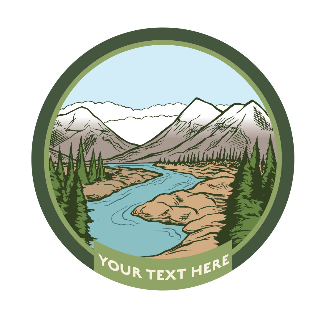 Sticker - Mountain Badge Name Drop