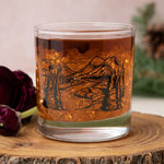 Mountain Rocks Glass - 11oz Whiskey Glass - Locally Made - Counter Couture