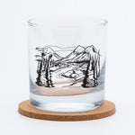 Mountain Rocks Glass - 11oz Whiskey Glass - Locally Made - Counter Couture