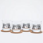 Mountain Rocks Glass - 11oz Whiskey Glass - Locally Made - Counter Couture