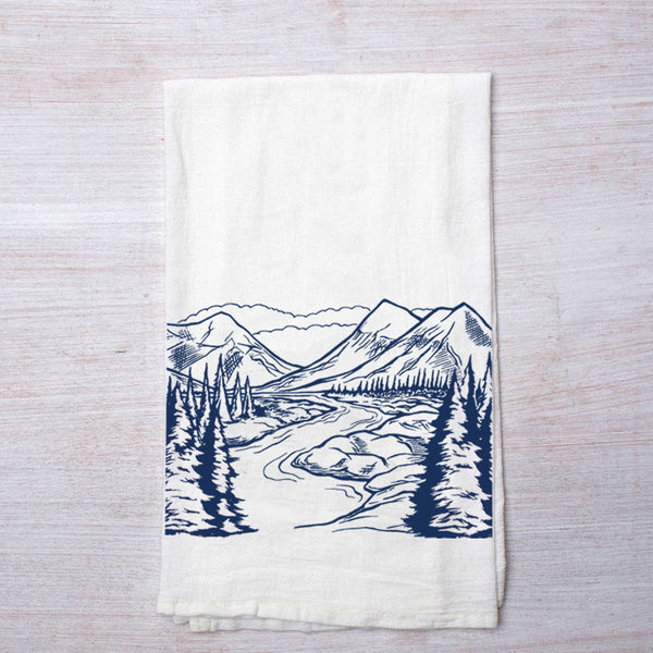 Mountain kitchen towel - Tea Towel - Counter Couture