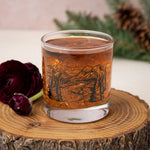 Mountain Rocks Glass - 11oz Whiskey Glass - Locally Made - Counter Couture