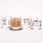 Mushroom Rocks Glass - 11oz Whiskey Glass - 100% Lead Free - Counter Couture
