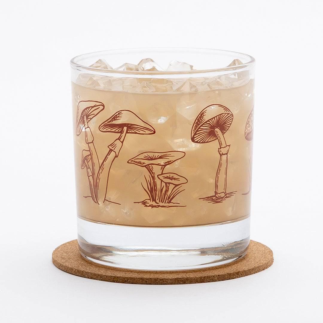 Mushroom Rocks Glass - 11oz Whiskey Glass - 100% Lead Free - Counter Couture