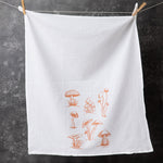 Mushroom and Herb Tea Towel Set - Set of 2, Eco-Friendly, Hand-Made - Counter Couture