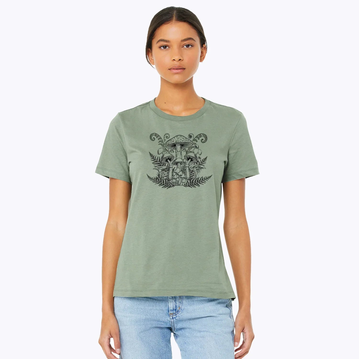 Mushroom T-Shirt - Eco-Friendly, Locally Made, Hand-Drawn - Counter Couture