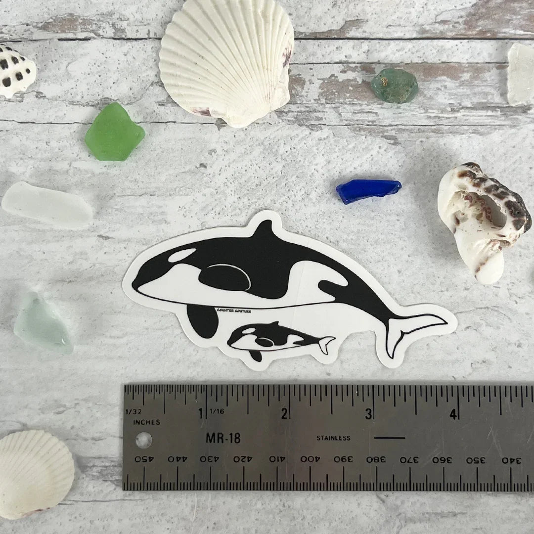 Orca Whale Sticker - Counter Couture