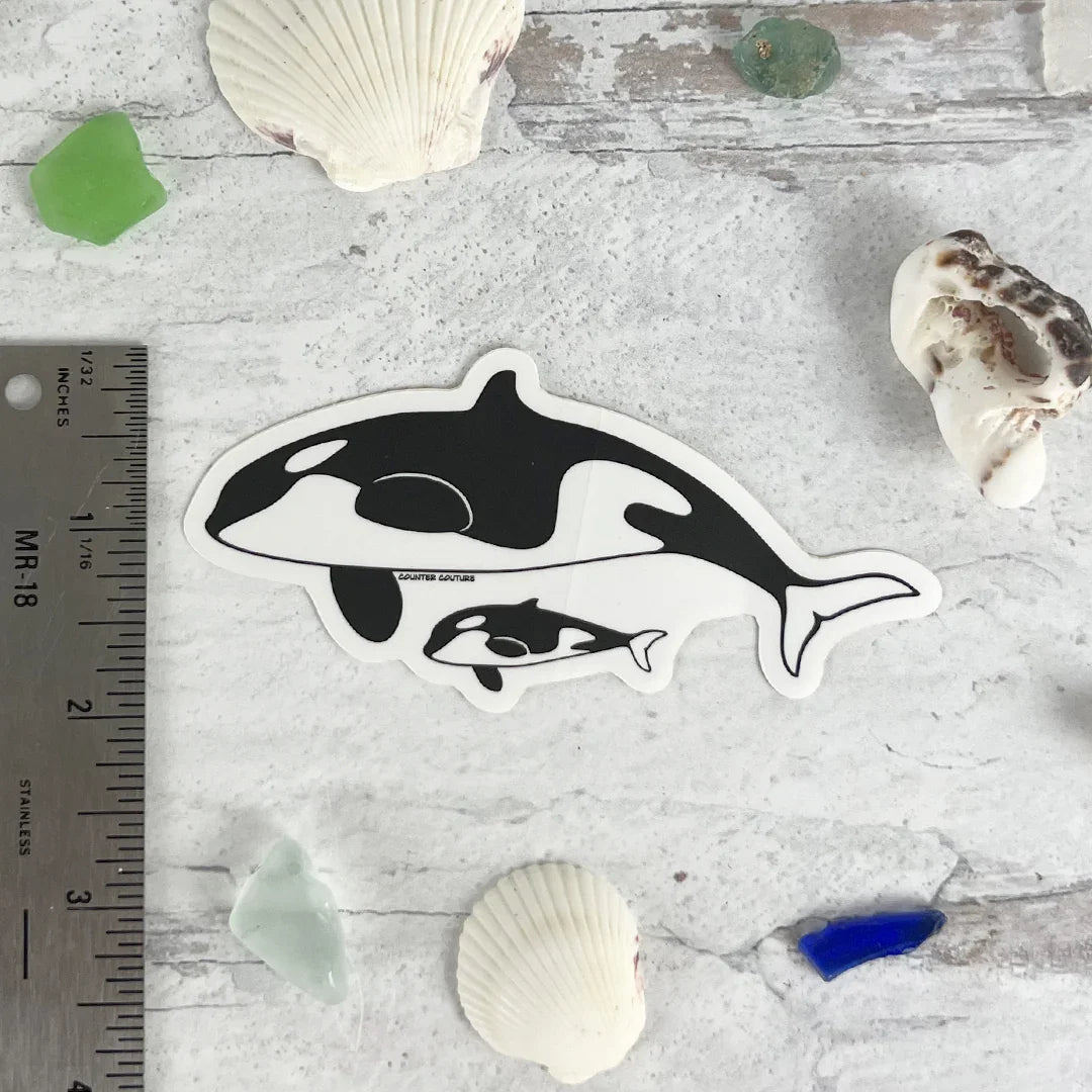 Orca Whale Sticker - Counter Couture