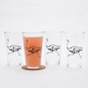 Ostrich Barware Glasses Set of 4 - Counter Couture