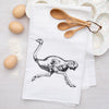 Ostrich Flour Sack Tea Towel - Home Decor - Dish Towel - Housewarming Gift - Counter Couture