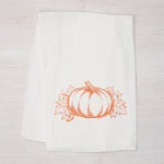Pumpkin Flour Sack Towel - Eco-Friendly, Hand-Drawn Design - Counter Couture