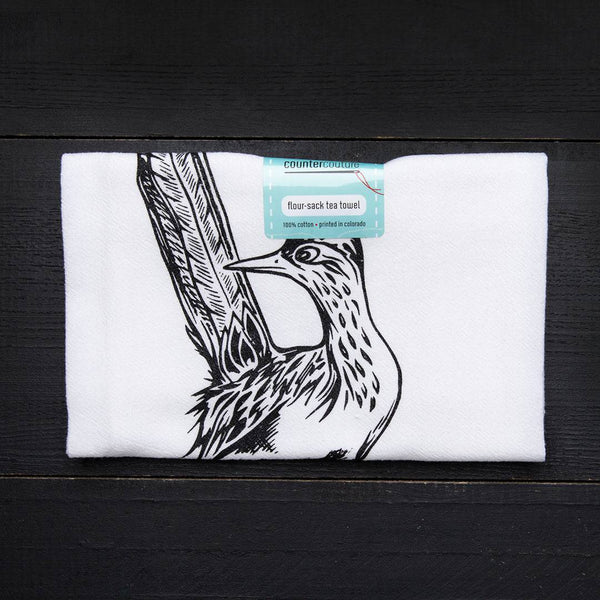 Roadrunner Tea Towel - Kitchen Towel - Hand Towel - Counter Couture
