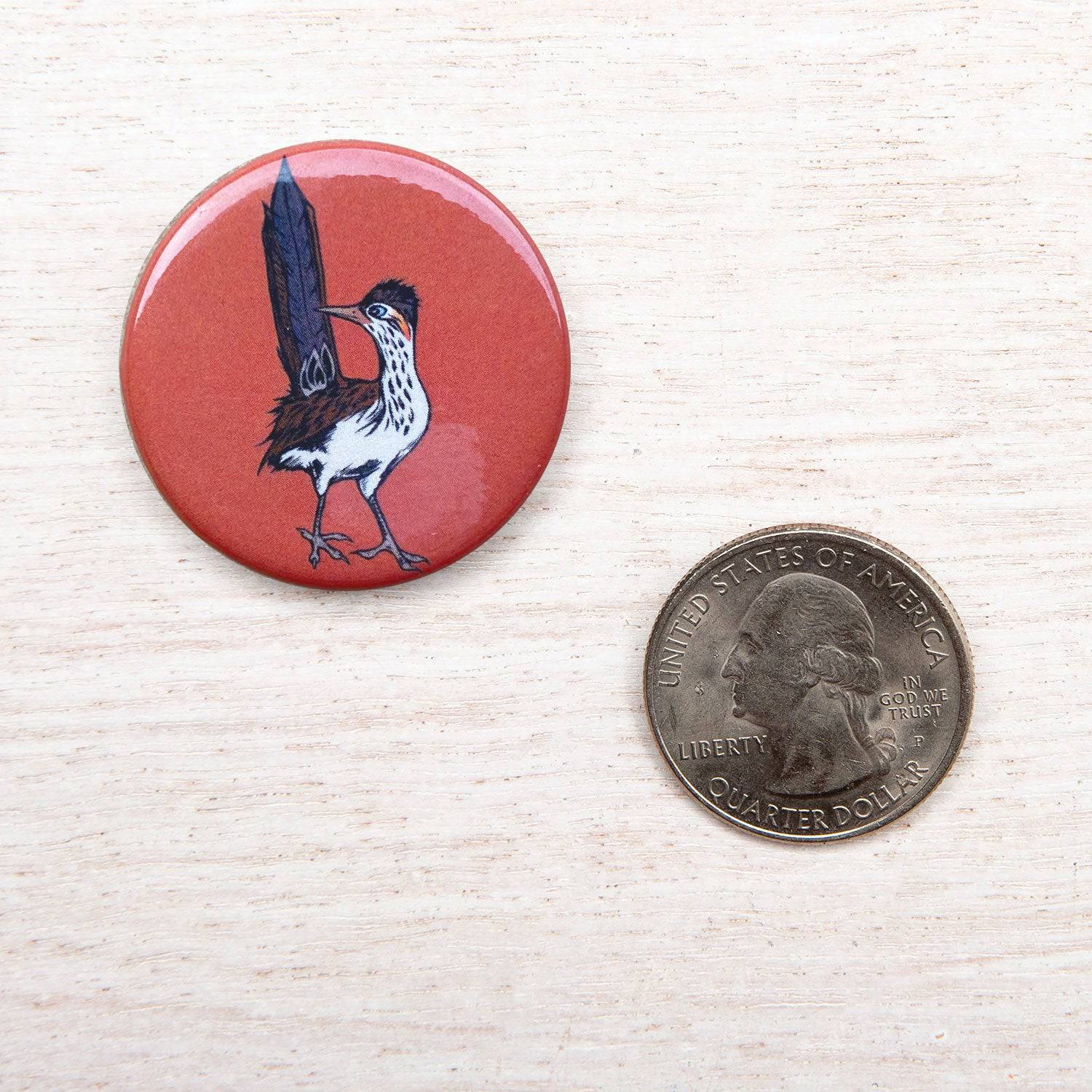 Roadrunner Button Pin - Counter Couture
