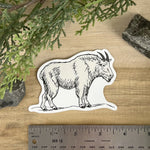 Rocky Mountain Goat Die Cut Sticker - Counter Couture
