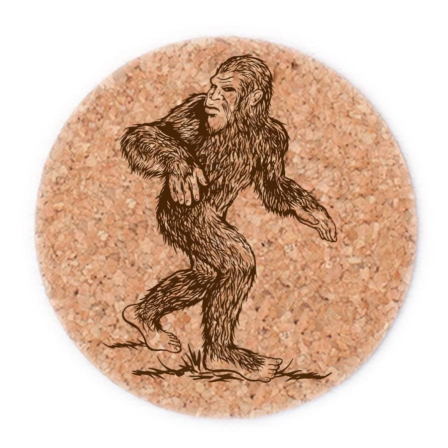 Sasquatch Coaster - Bigfoot Coaster - Hand-Printed - Eco-Friendly - Counter Couture