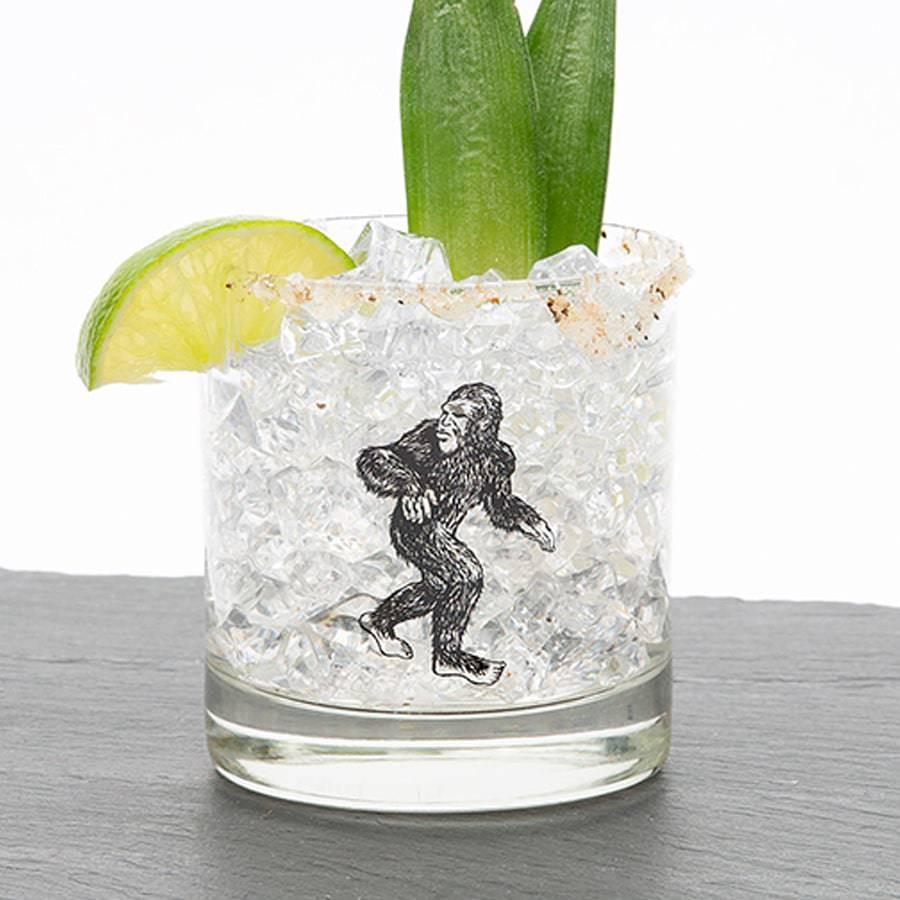 Sasquatch Rocks Glass - 11oz Whiskey Glass - 100% Lead Free - Counter Couture