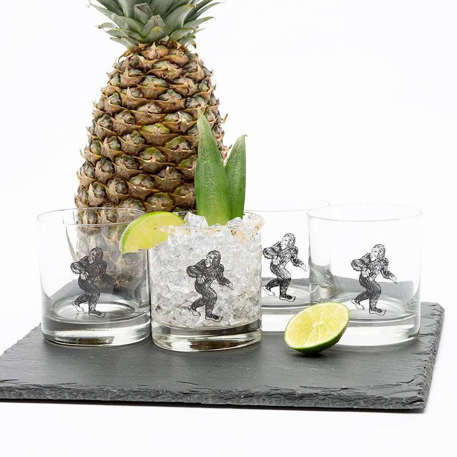 Sasquatch Rocks Glass - 11oz Whiskey Glass - 100% Lead Free - Counter Couture
