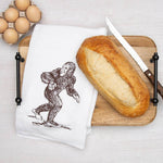 Sasquatch Flour Sack Tea Towel - Eco-Friendly | Hand-Drawn - Counter Couture