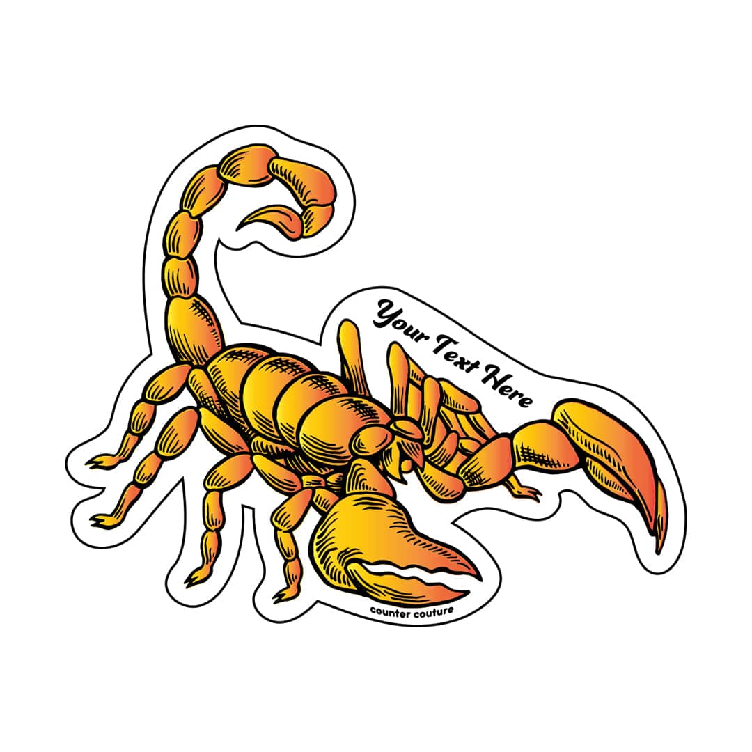 Sticker - Scorpion Name Drop Sticker - Counter Couture