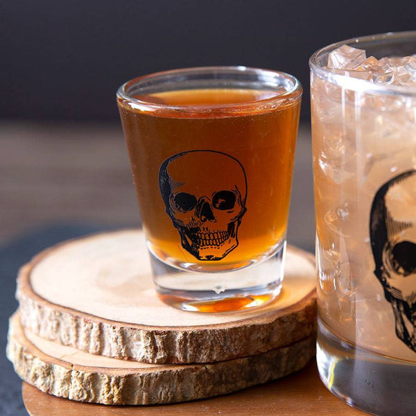 Skull Glass Shooter - Shot Glass-Counter Couture