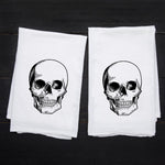 Skull Flour Sack Towel - Eco-Friendly | Hand-Drawn - Counter Couture