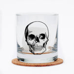 Skull Rocks Glass - Black - 11oz Whiskey Glass - Lead Free - Counter Couture
