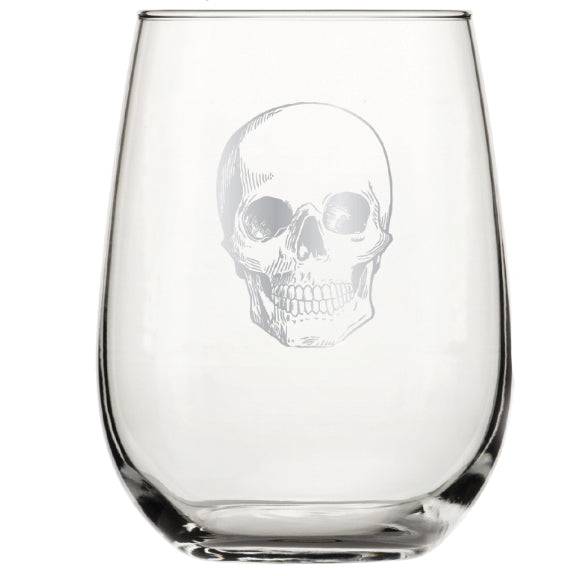 Skull Stemless Wine Tumbler -Counter Couture