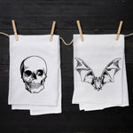 Skull and Bat Tea Towel Set - Counter Couture