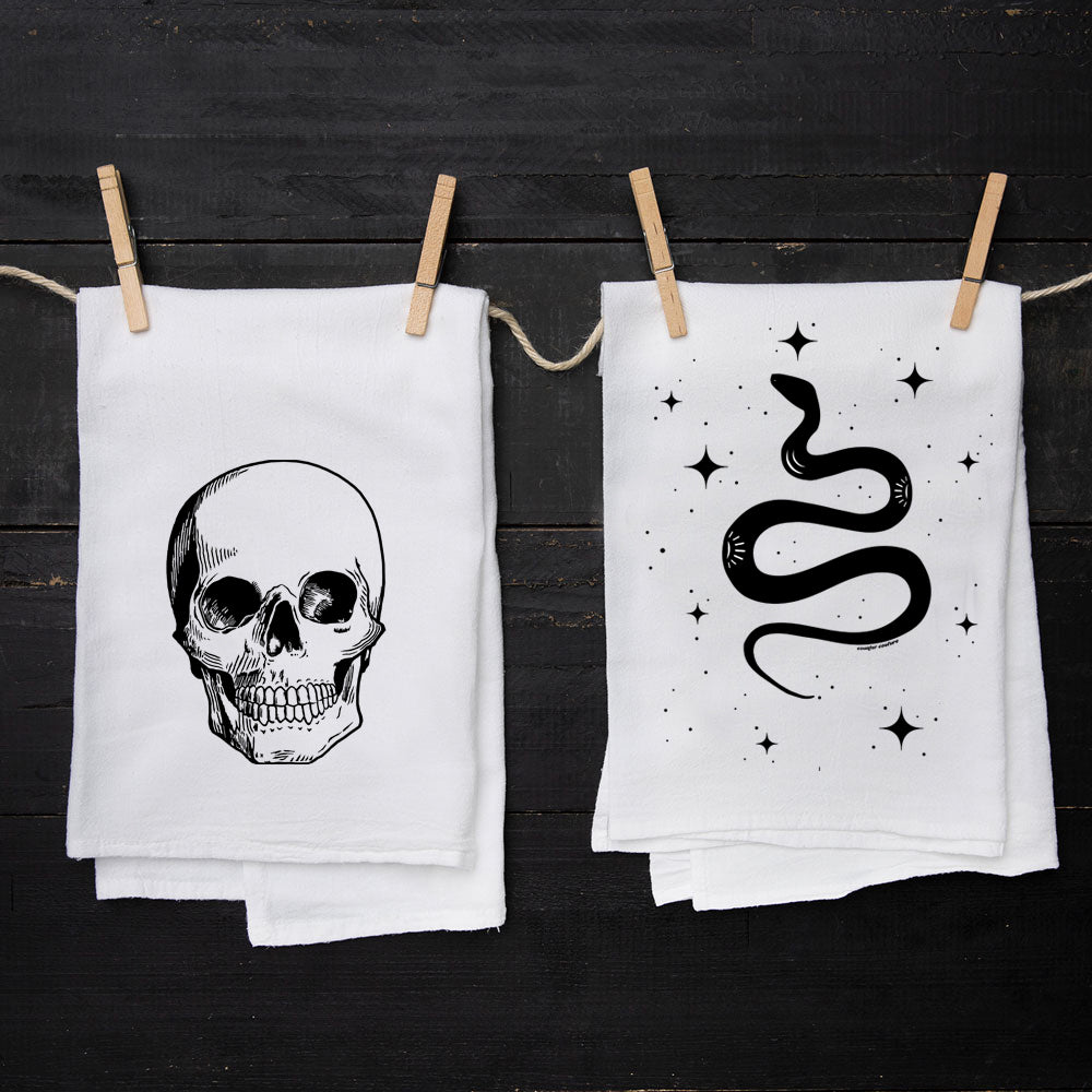 Snake and Skull Tea Towel Set - Counter Couture