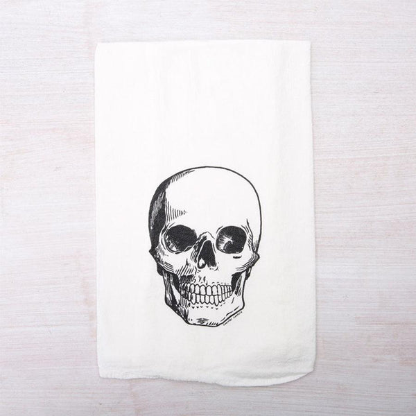 Skull Printed Tea Towel - Home Decor - Counter Couture