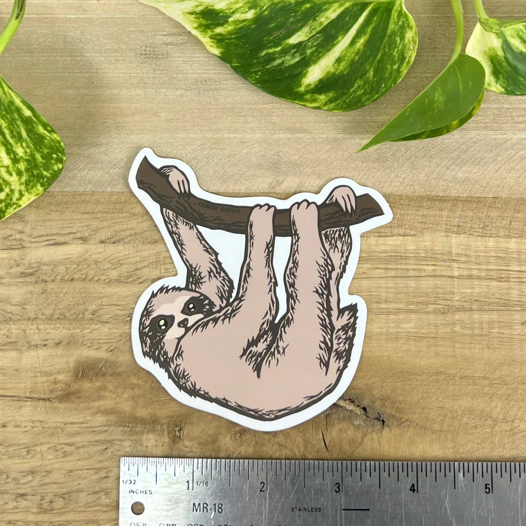 Sloth Die Cut Sticker - Counter Couture