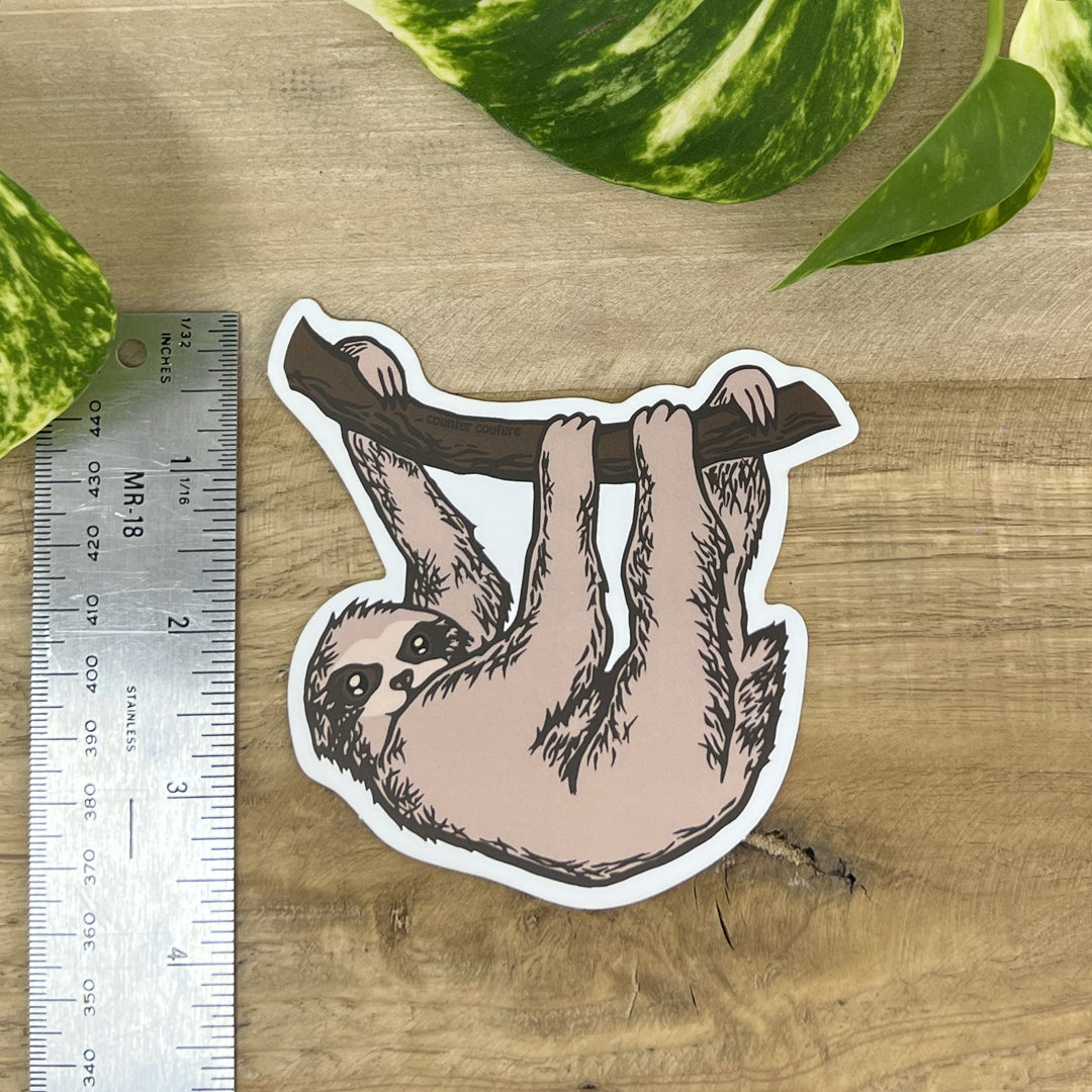 Sloth Die Cut Sticker