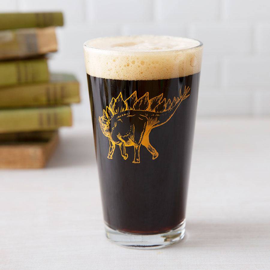 Stegosaurus Beer Pint Glass-Counter Couture