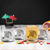 Tiger Rocks Glass Set of 4 - Counter Couture