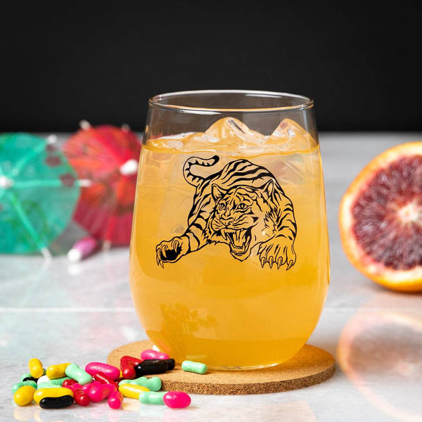 Tiger Wine Glass - Counter Couture