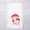 Toadstool Printed Tea Towel - Botanical Towel - Cottagecore Kitchen - Host/Hostess Gift - Counter Couture