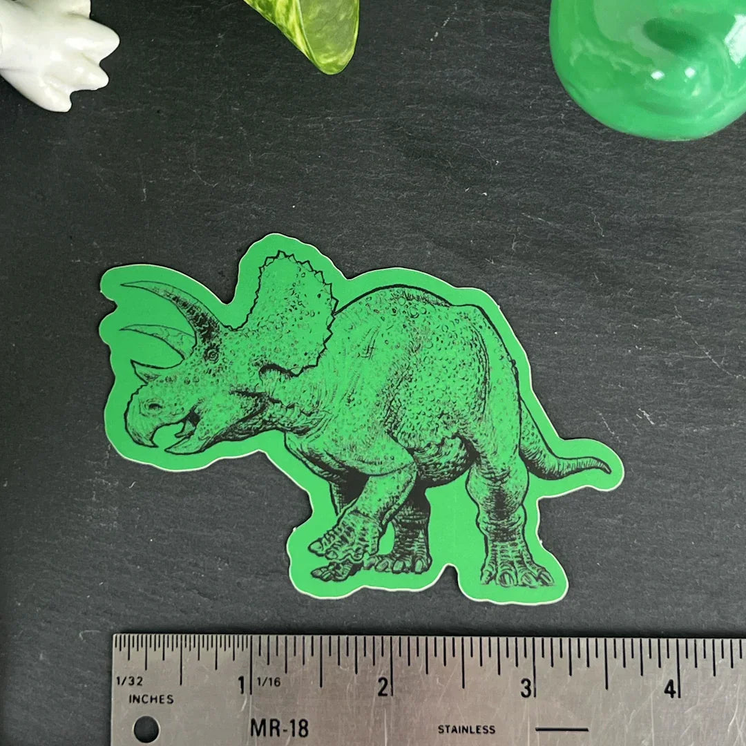 Triceratops Die Cut Sticker - Counter Couture