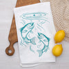 Trout Fish Flower Sack Tea Towel - Counter Couture
