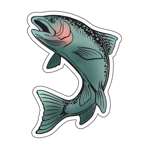Trout Die Cut Sticker - Counter Couture
