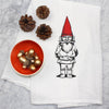 Garden Gnome Flour Sack Towel - Kitchen Towel - Hand Towel - Counter Couture