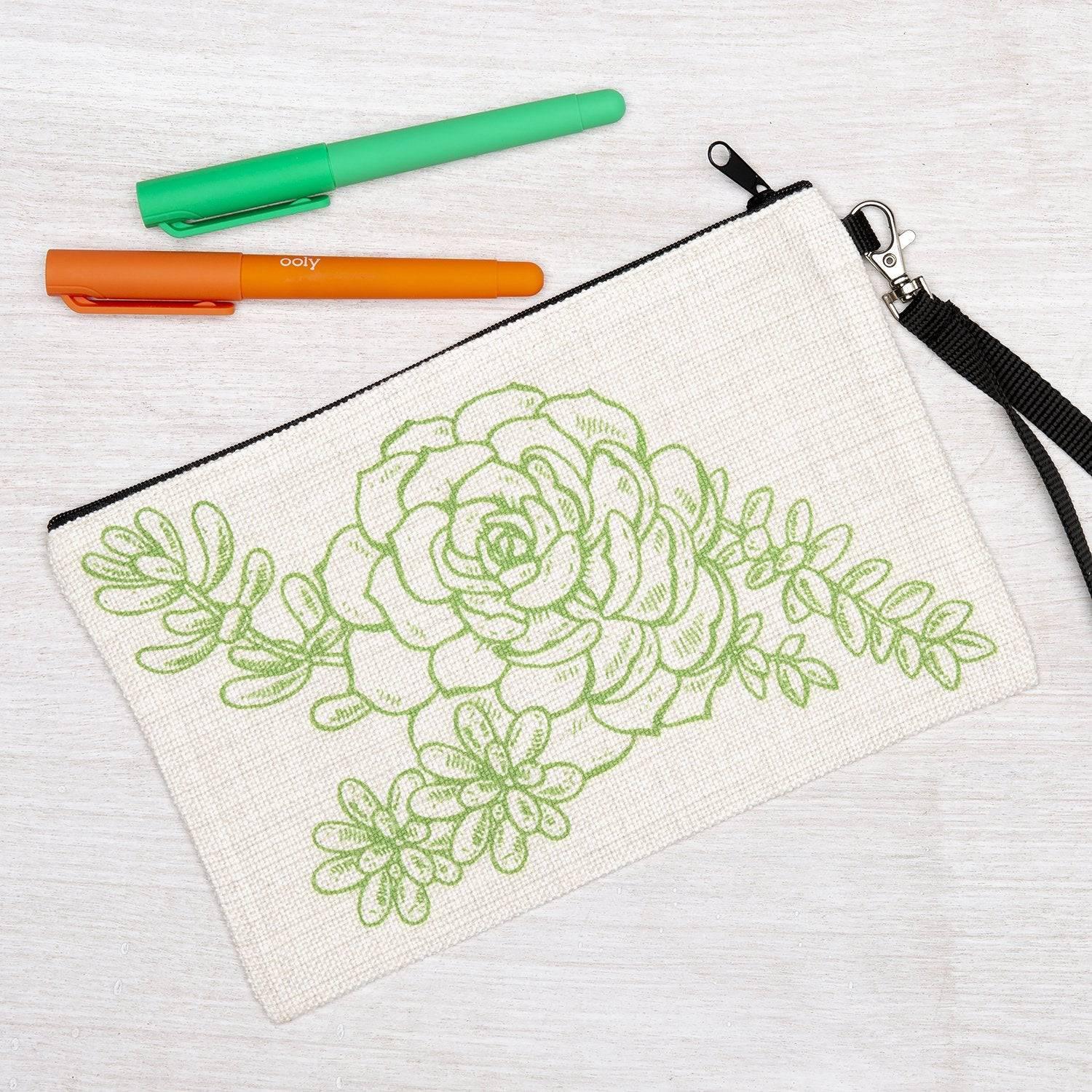 Succulent Zipper Pouch - Counter Couture