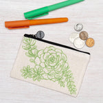 Succulent Zipper Pouch - Counter Couture