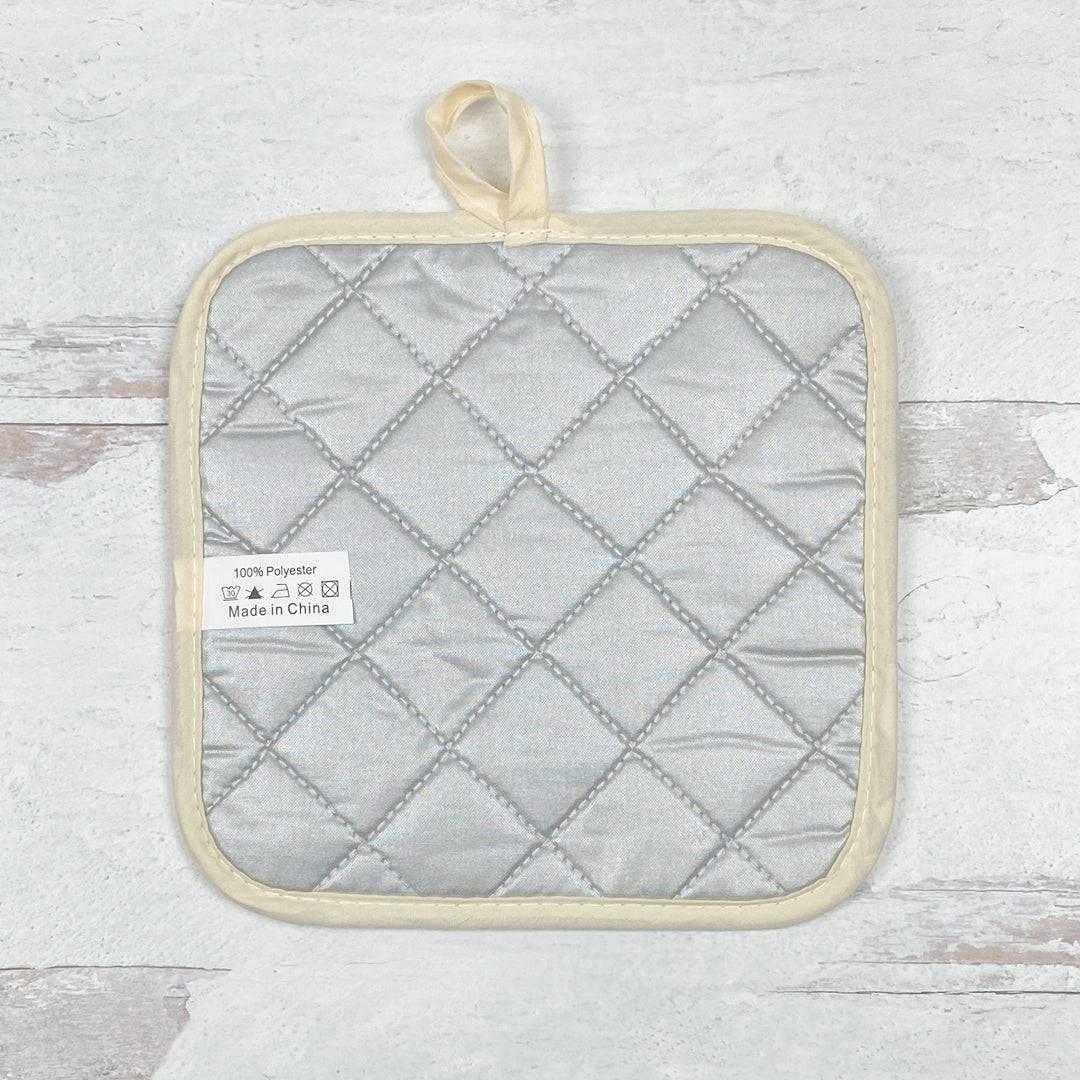 Skull Potholder - Unique 8” x 8” Heat Resistant Kitchen Accessory, Machine Washable - Counter Couture