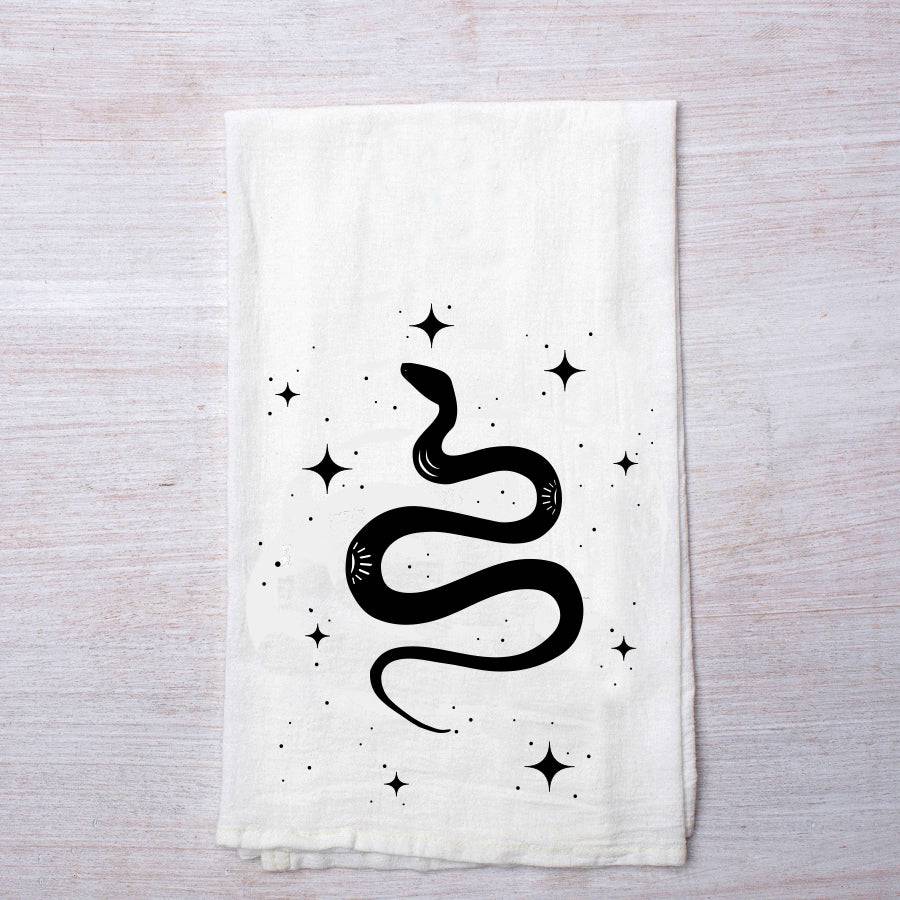 Snake Tea Towel - Flour Sack Towel - Housewarming Gift - Counter Couture